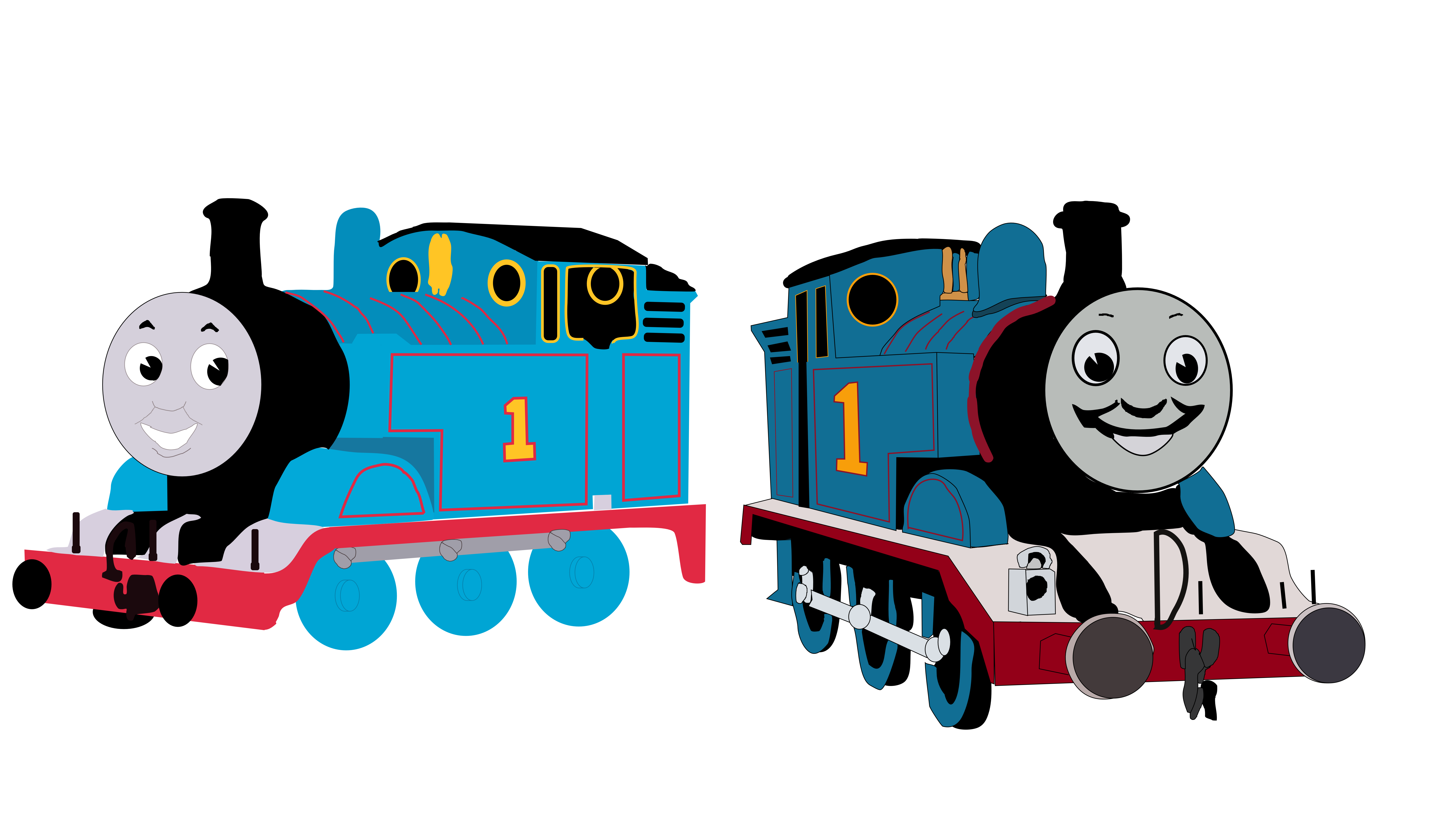 Less Detailed Thomas 2D renders of Thomas by NinHitFan2000 on DeviantArt