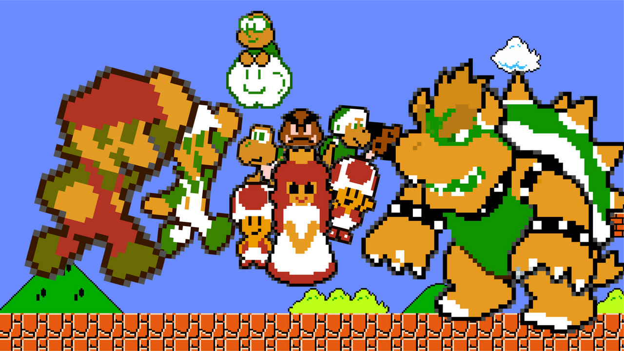 Super Mario Flashback' is a stunning pixel art fan game