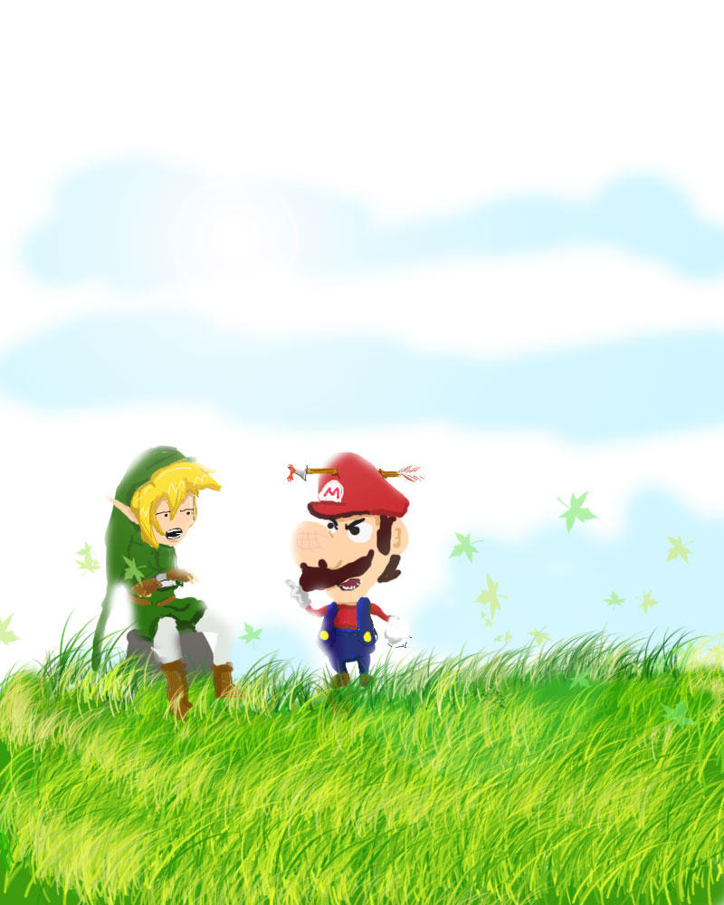 Mario and Link by Weeblestarr on DeviantArt