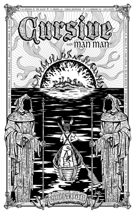 Cursive tour poster - Line by jonito on DeviantArt