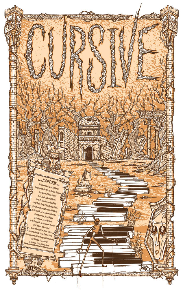 Cursive Tour Poster by jonito on DeviantArt