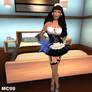 Bettie Page As An MC'ed Maid