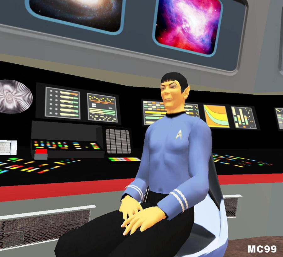 Spock Animation/computer Spock At His Statation by The-Mind-Controller on DeviantArt