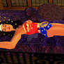 Wonder Woman Sleeps It Off