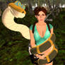 Lara Croft Meets Kaa