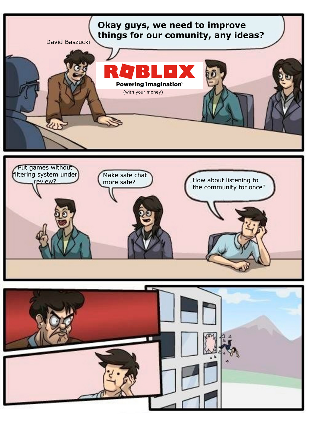 roblox safe chat meme