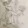 Sketch: A young oguma in the kingdom where the grass is blue