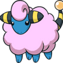 Shiny Mareep Dream World Art