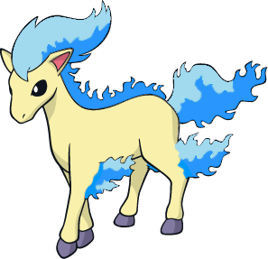 Shiny Ponyta Global Link Art by TrainerParshen