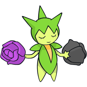 Image result for pokemon - shiny roselia