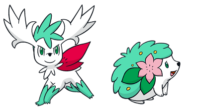 Shiny Shaymin Global Link Art by TrainerParshen on DeviantArt