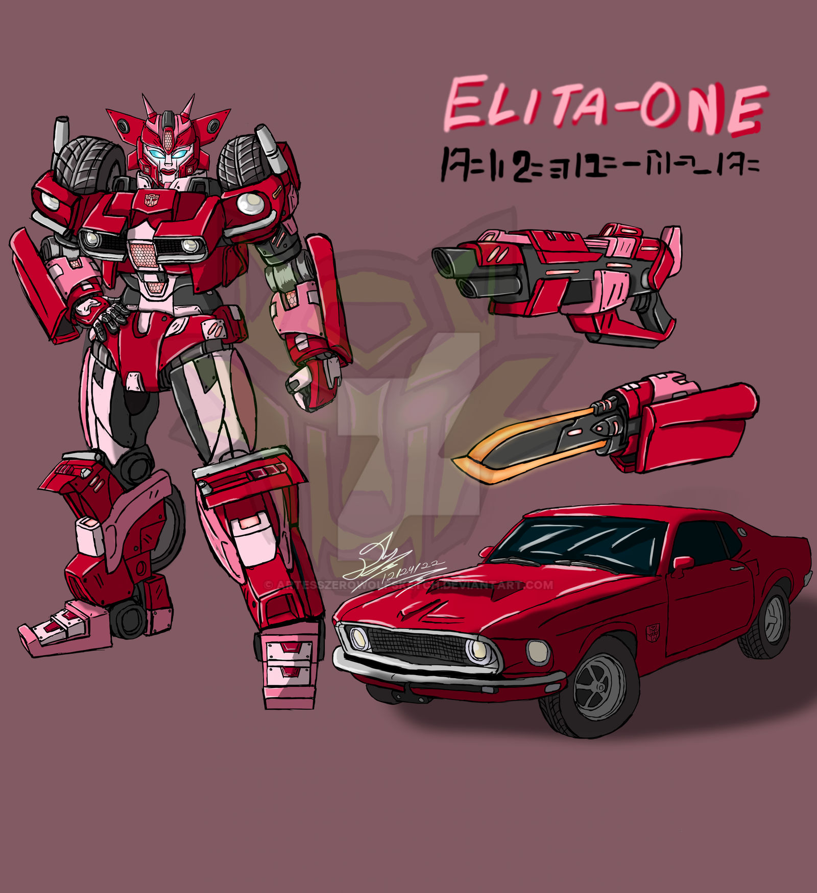 TF RE-EMERGENCE Elita one by ArtessZeroWolfSketch on DeviantArt