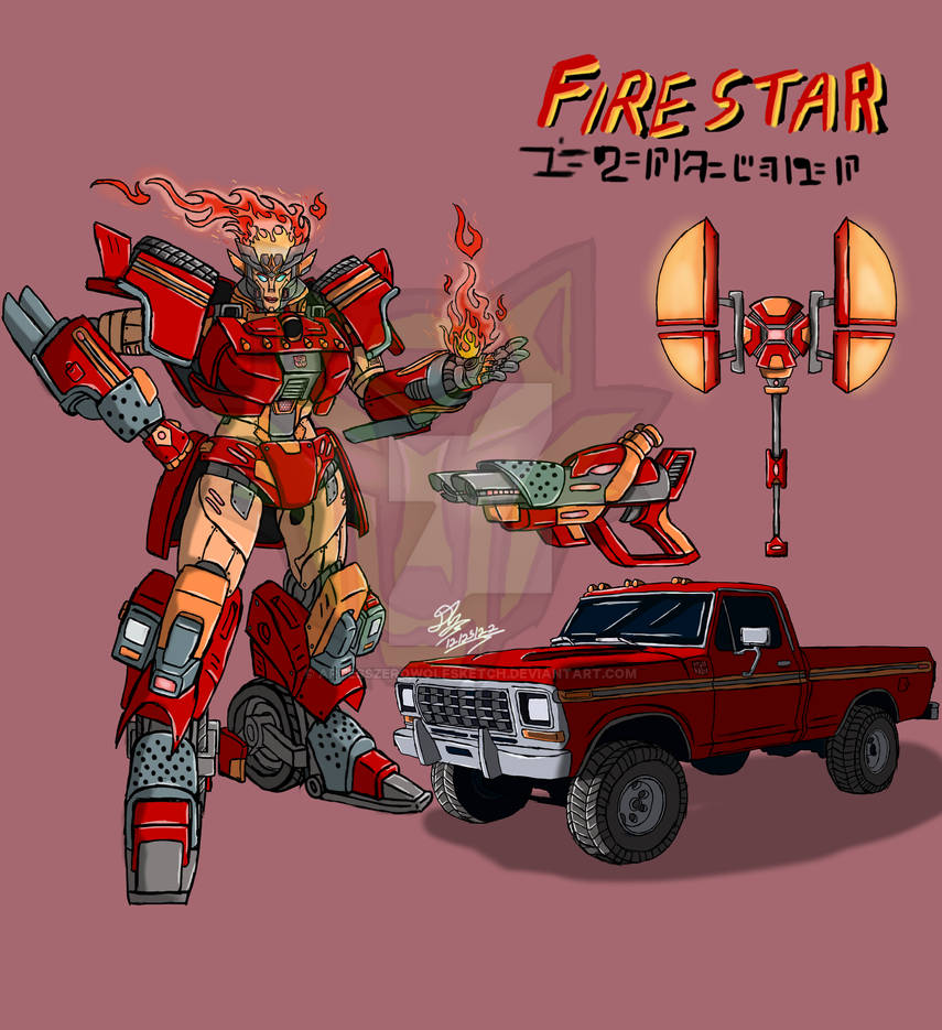 TF RE-EMERGENCE Firestar by ArtessZeroWolfSketch on DeviantArt