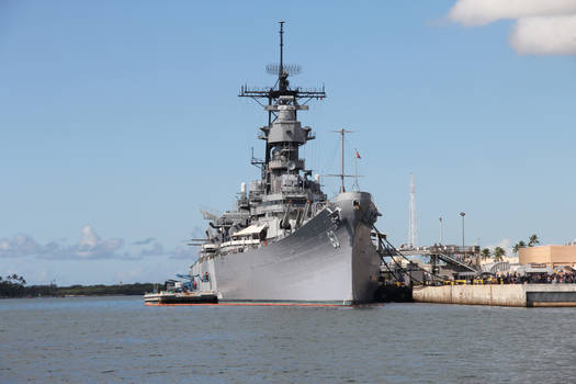 The battleship USS Missouri BB-63.