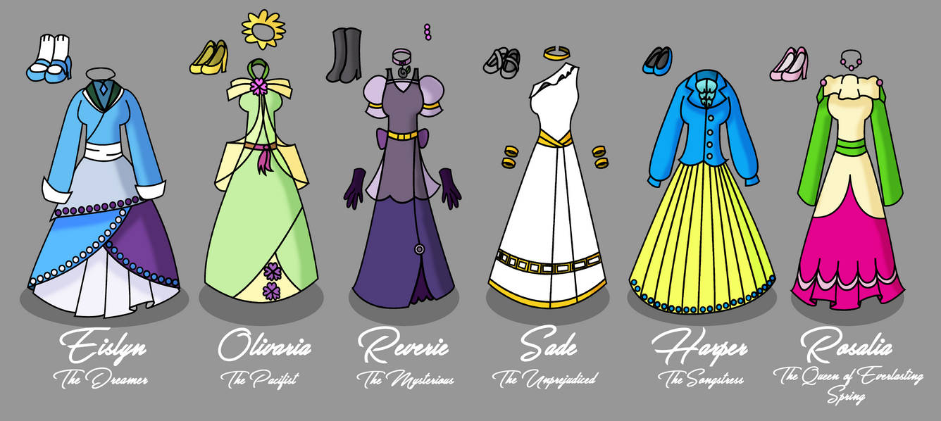 Dresses of the Queens-Age of Prosperity by XxFrostflare on DeviantArt