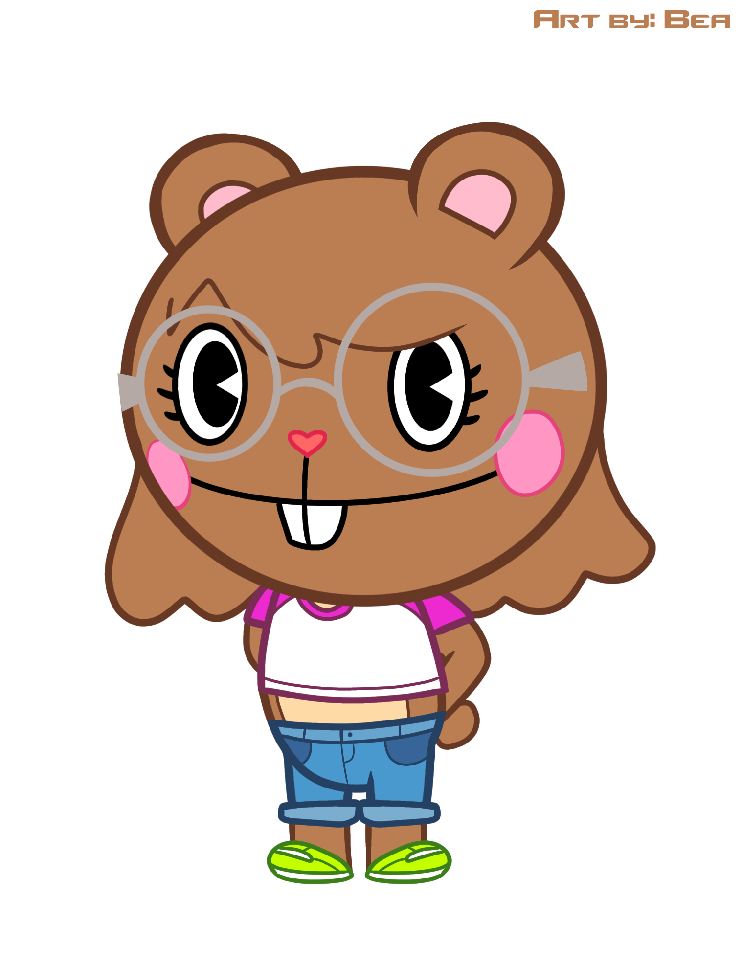 New oc- Jane the pretty bear HTF style by sylbea on DeviantArt