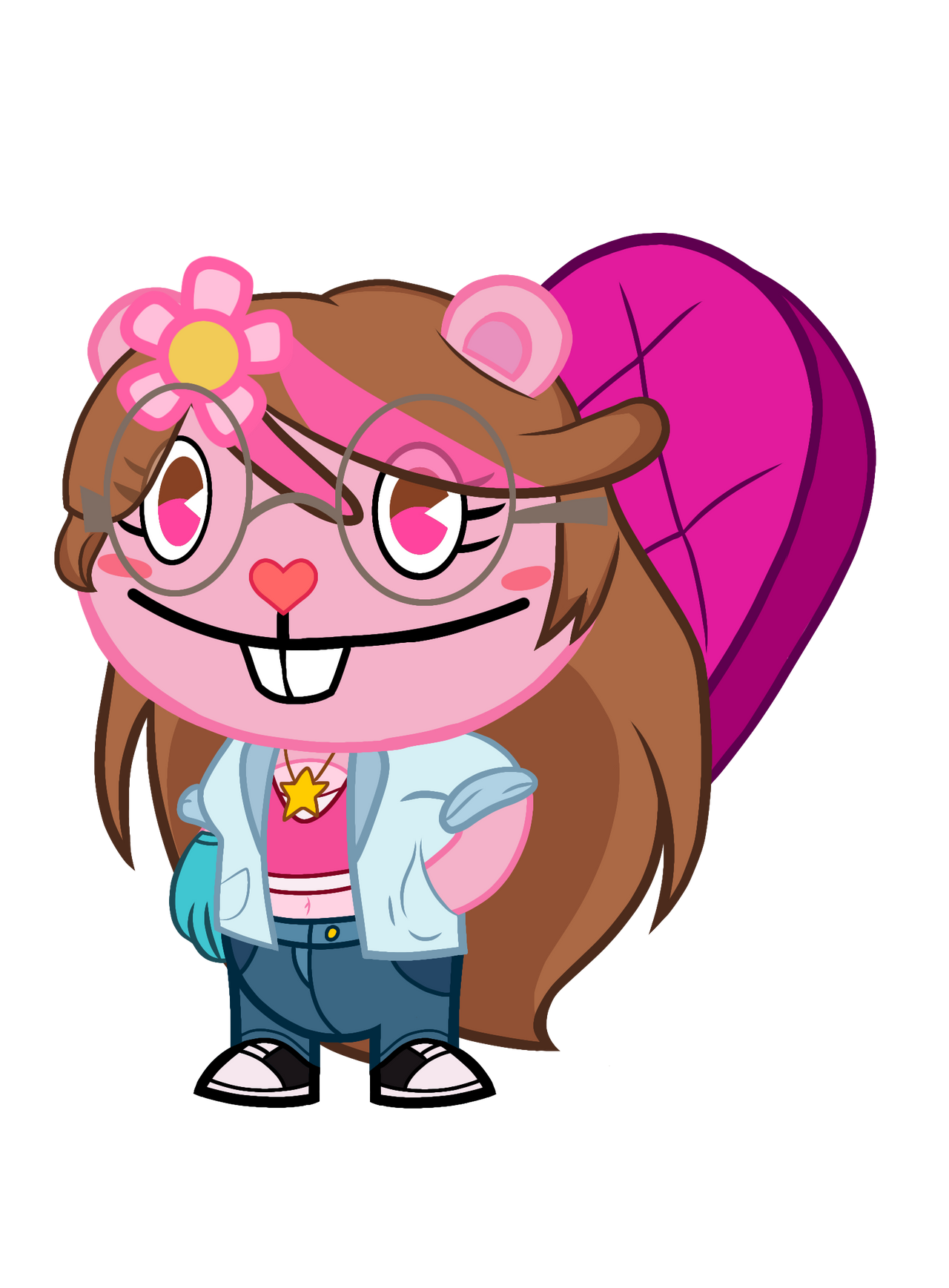 Htf 900 Pinky Anderson The Beaver- Happy Tree Friends OC by Sylbea-HTF on ...