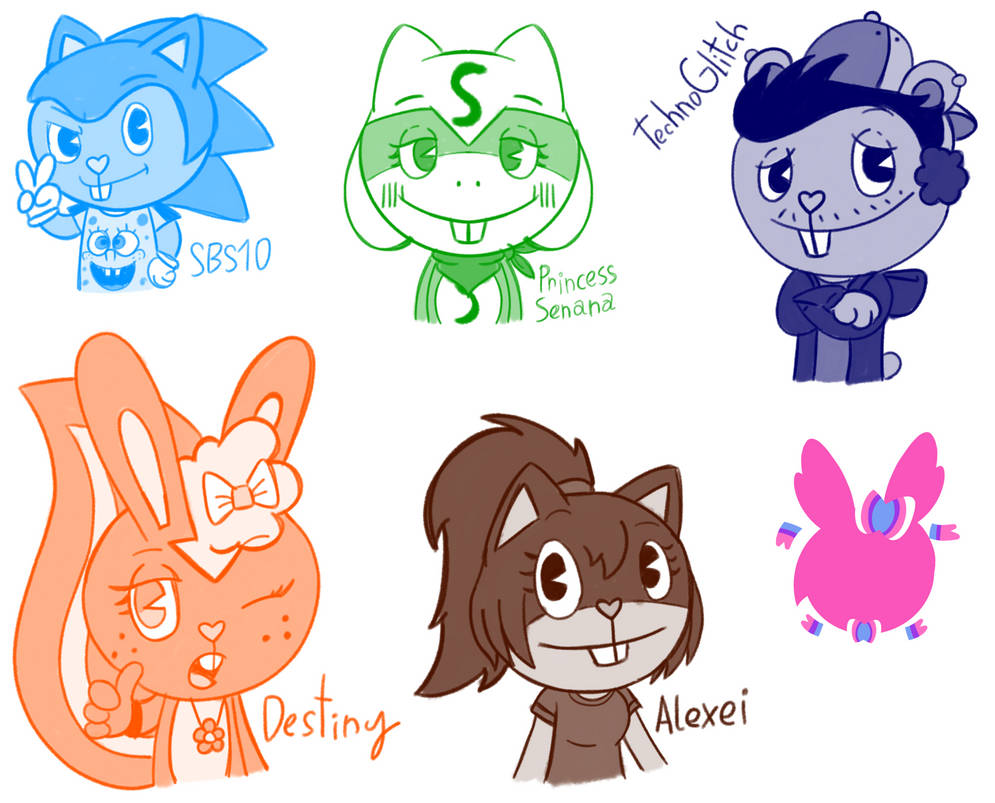 Random OCs in HTF sketch doodles. - Part 2 by sylbea on DeviantArt