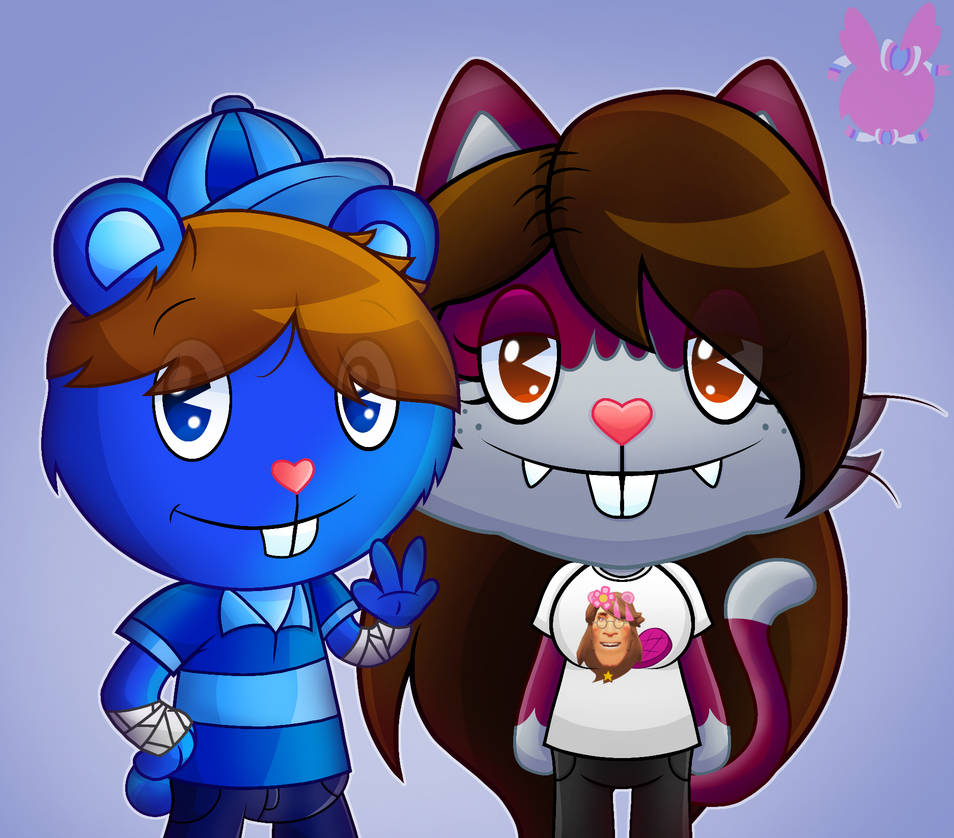 Art Trade: Bea Sylvia (me) and Gabe by Sylbea-HTF on DeviantArt