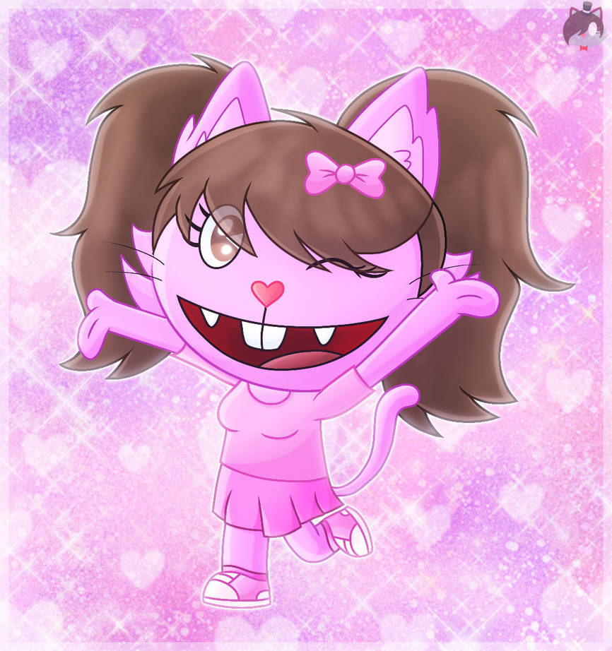 Art Trade: Eva the Pink Cat - HTF OC by Sylbea-HTF on DeviantArt
