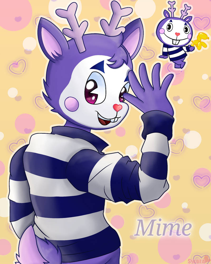 Mime the Purple Deer - Happy Tree Friends Fanart by Sylbea-HTF on ...