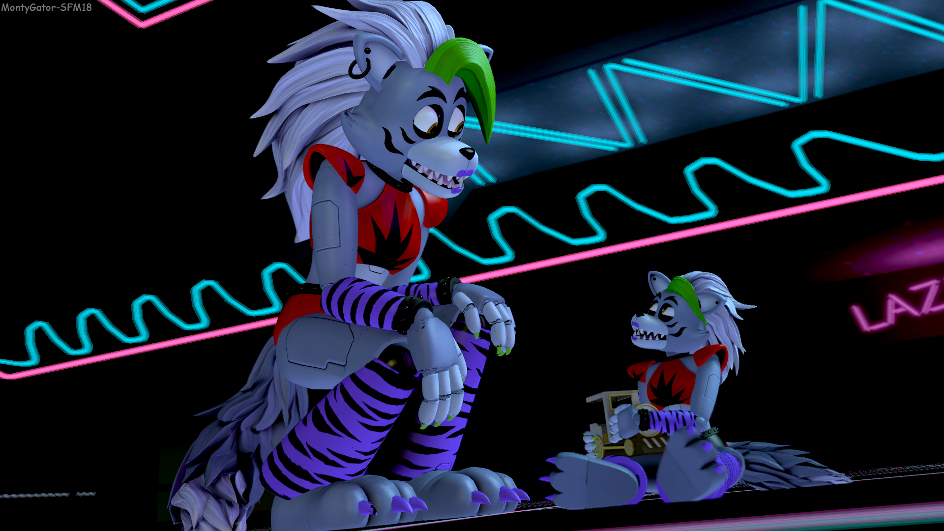 FNAF SB - Roxy Race by LadyFiszi on DeviantArt