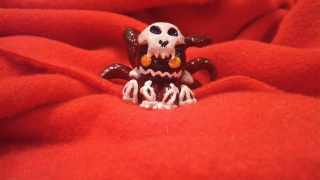 Chibi Bone Kyuubi: Polymer Clay WIP