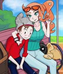 Sonia and Male Trainer