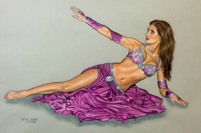 Belly Dancer in Lavender