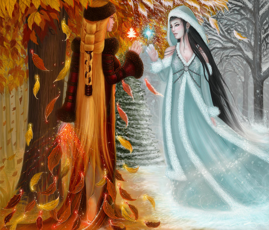 Changing Seasons - Autumn and Winter by EmanuellaKozas on DeviantArt