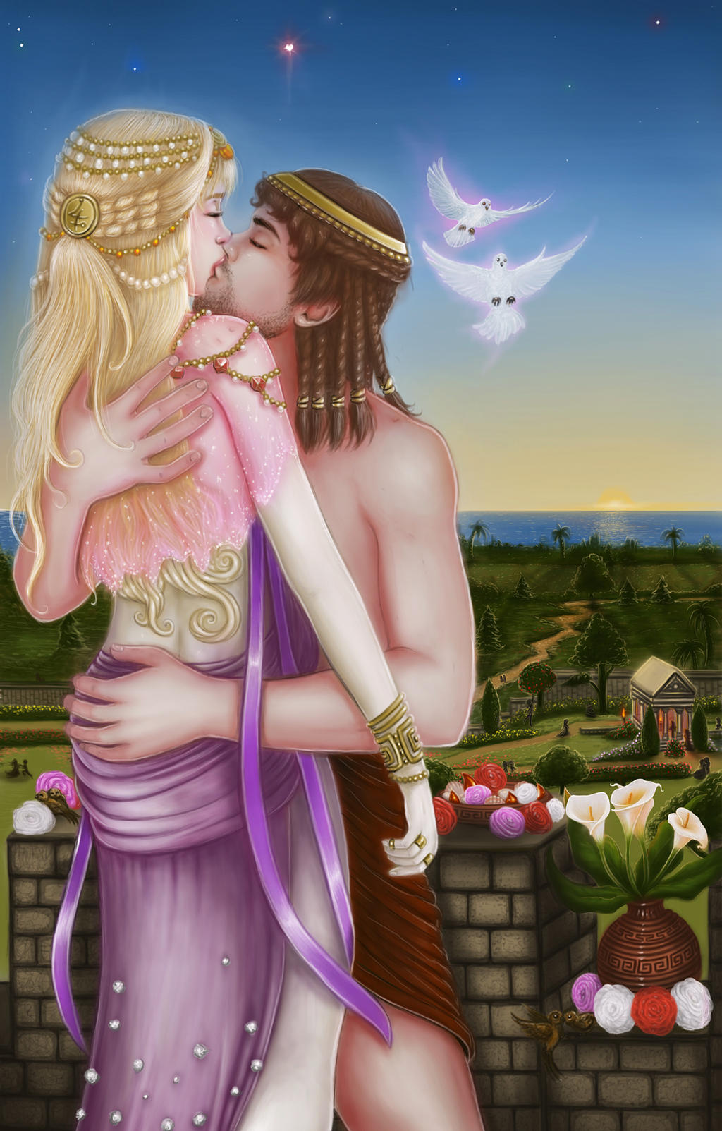 Cyprian Mythology - Pygmalion and the Statue by EmanuellaKozas
