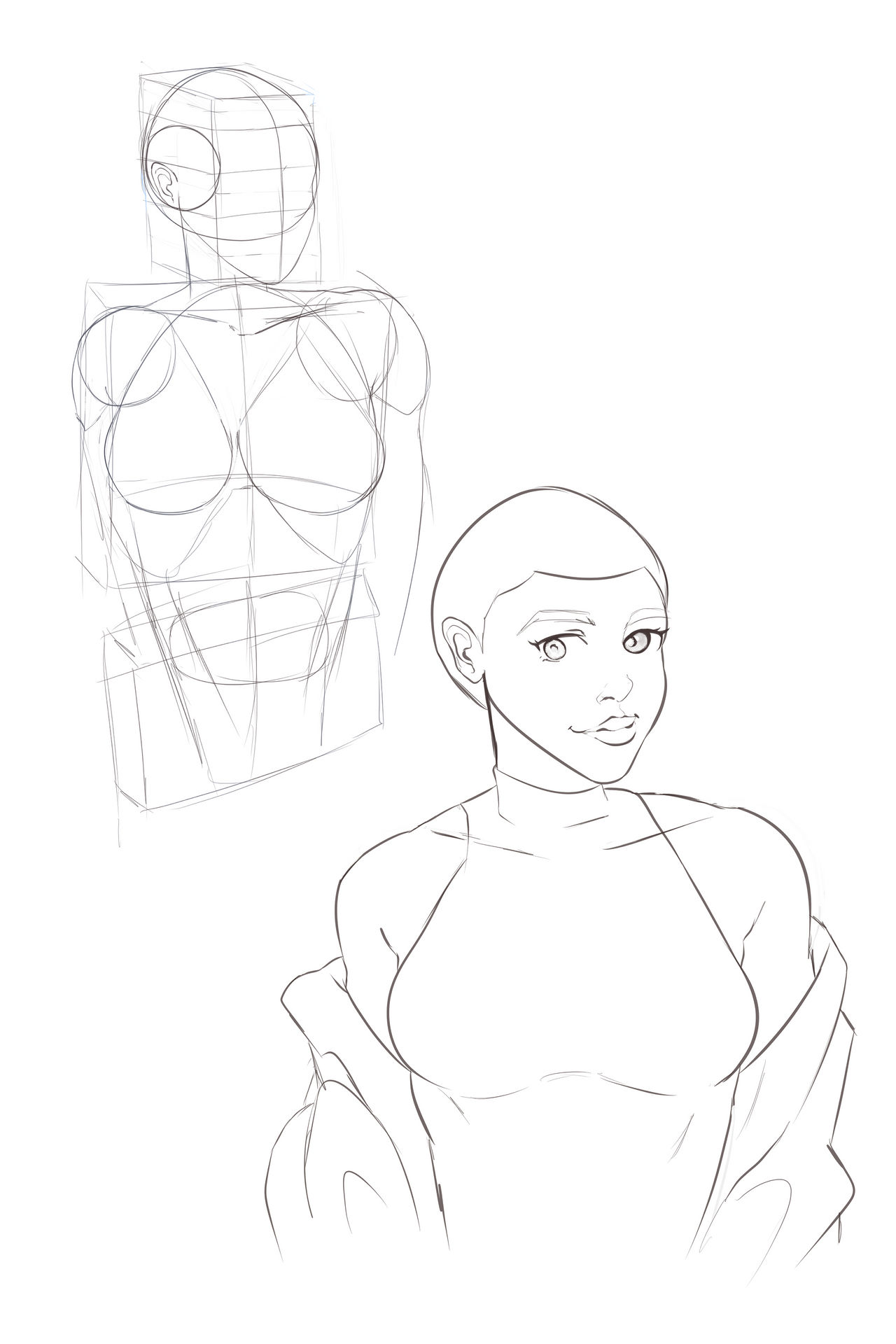 Box Method In Drawing Figure Drawing - Box Method by S3qy on DeviantArt