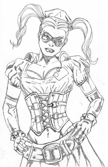 Harley Quinn Pencil Sketch By Mmunshaw On Deviantart Harley Quinn Pencil Sketch By Mmunshaw On Deviantart