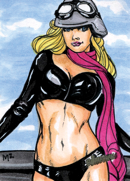 Bombshells Sketch Card