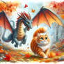 Dragon and cat