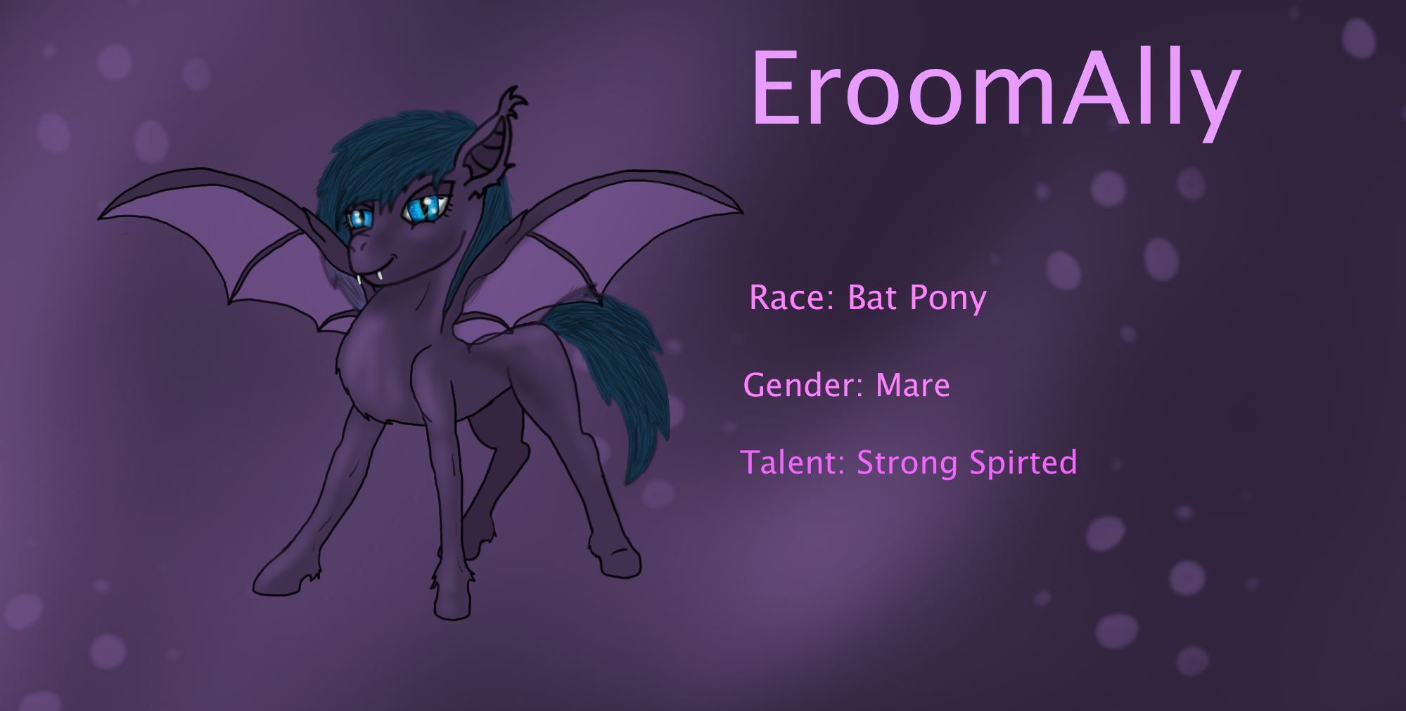 EroomAlly's Bat Pony OC
