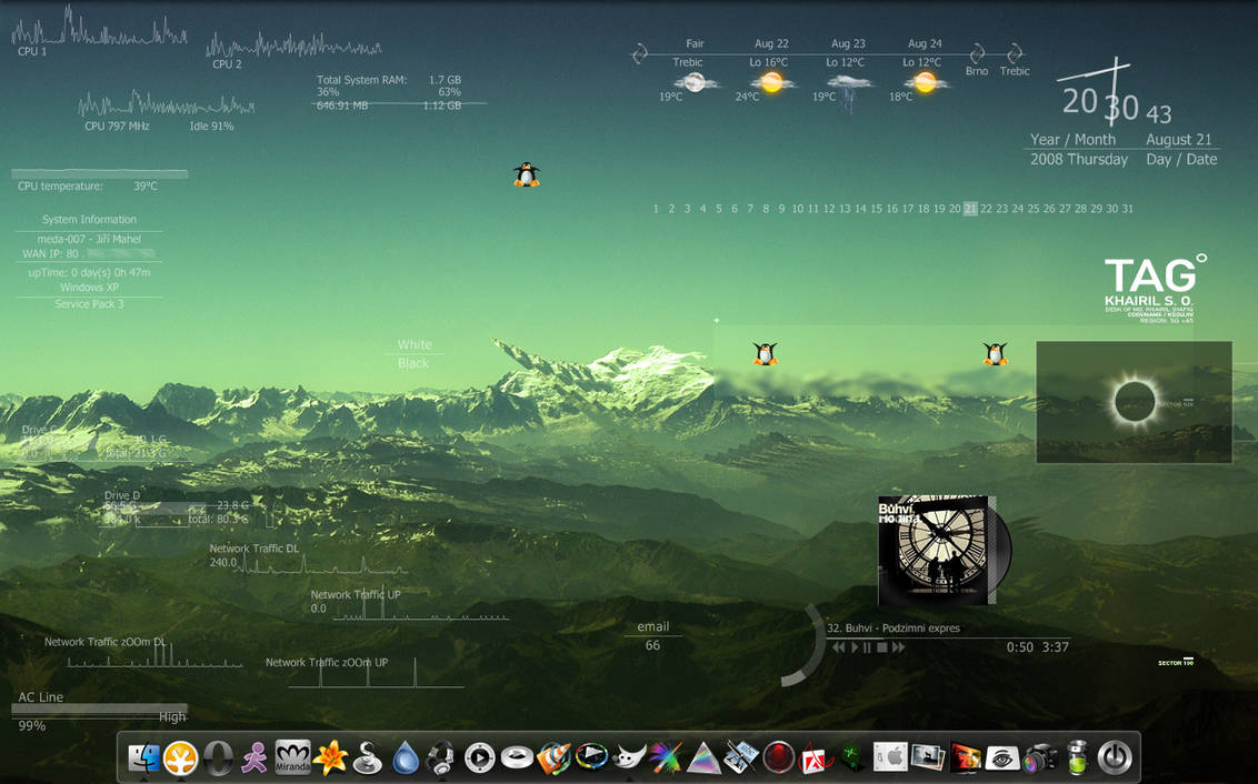 Love my desktop 8.. HUD.Vision by mepu on DeviantArt