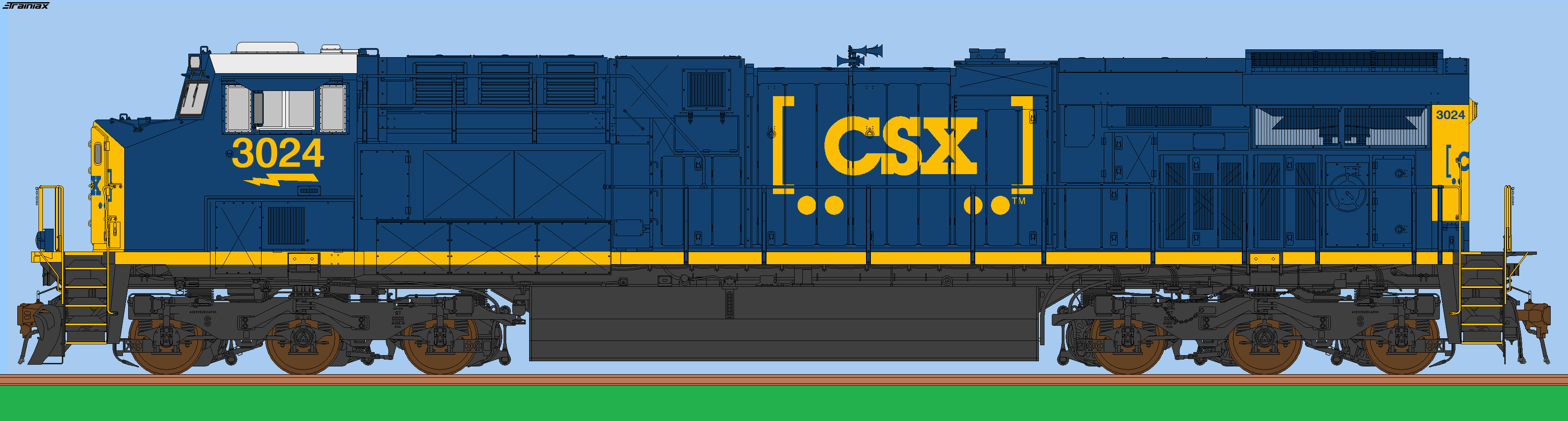 CSX Train Side View