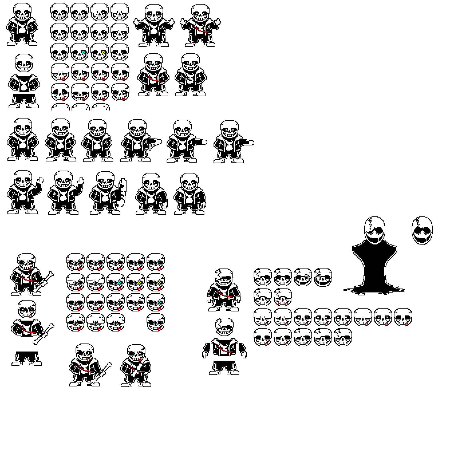 Undertale] Sans Battle Sprites v4 by GrabThatBread on DeviantArt