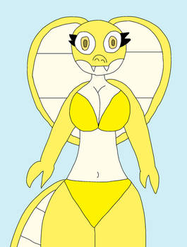 KK Cobra golden swimsuit