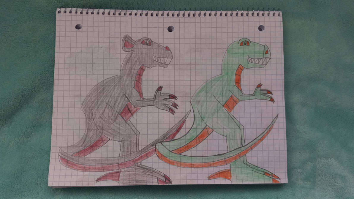 Pigsaurus Rex Black Bearasaurus and Green Pigasaurus by mantisngo2468 on DeviantArt