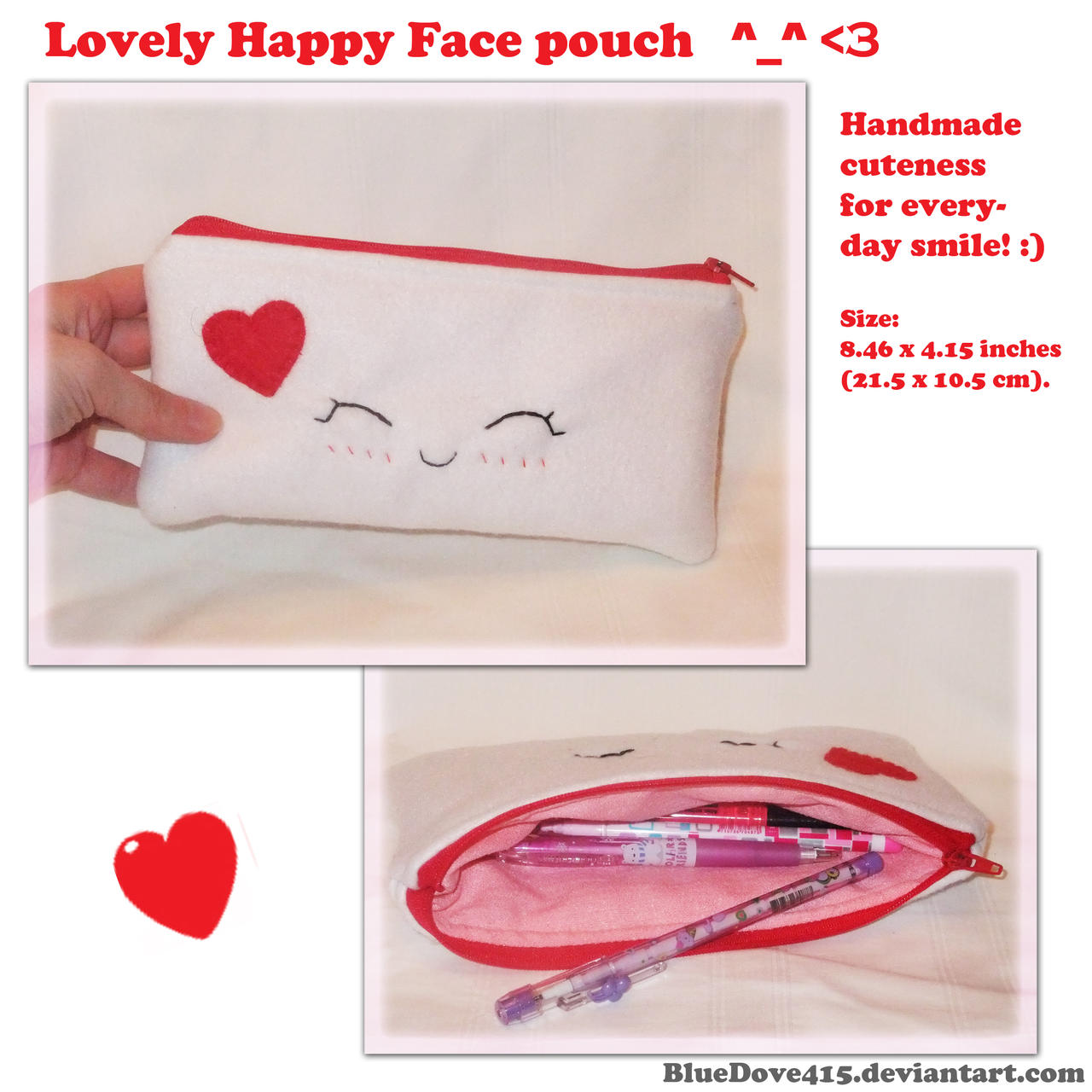Lovely Happy Face pouch