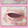 Custom-made cute pink hip bag