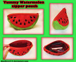 My new Watermelon zipper pouch by BlueDove415