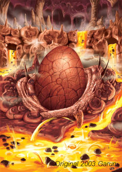 mystery egg on lava