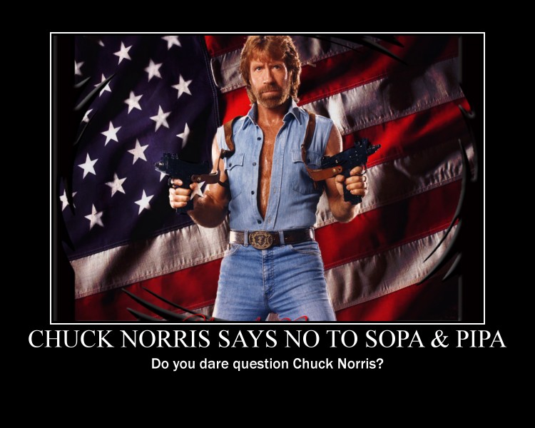 Chuck Norris says NO to SOPA_PIPA