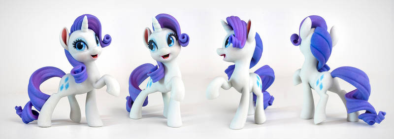 Rarity 3D Print (4.5in Tall, Hasbro Super Fan Art)