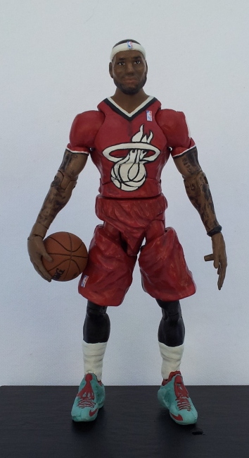 LeBron James Custom Action Figure Holiday Jersey