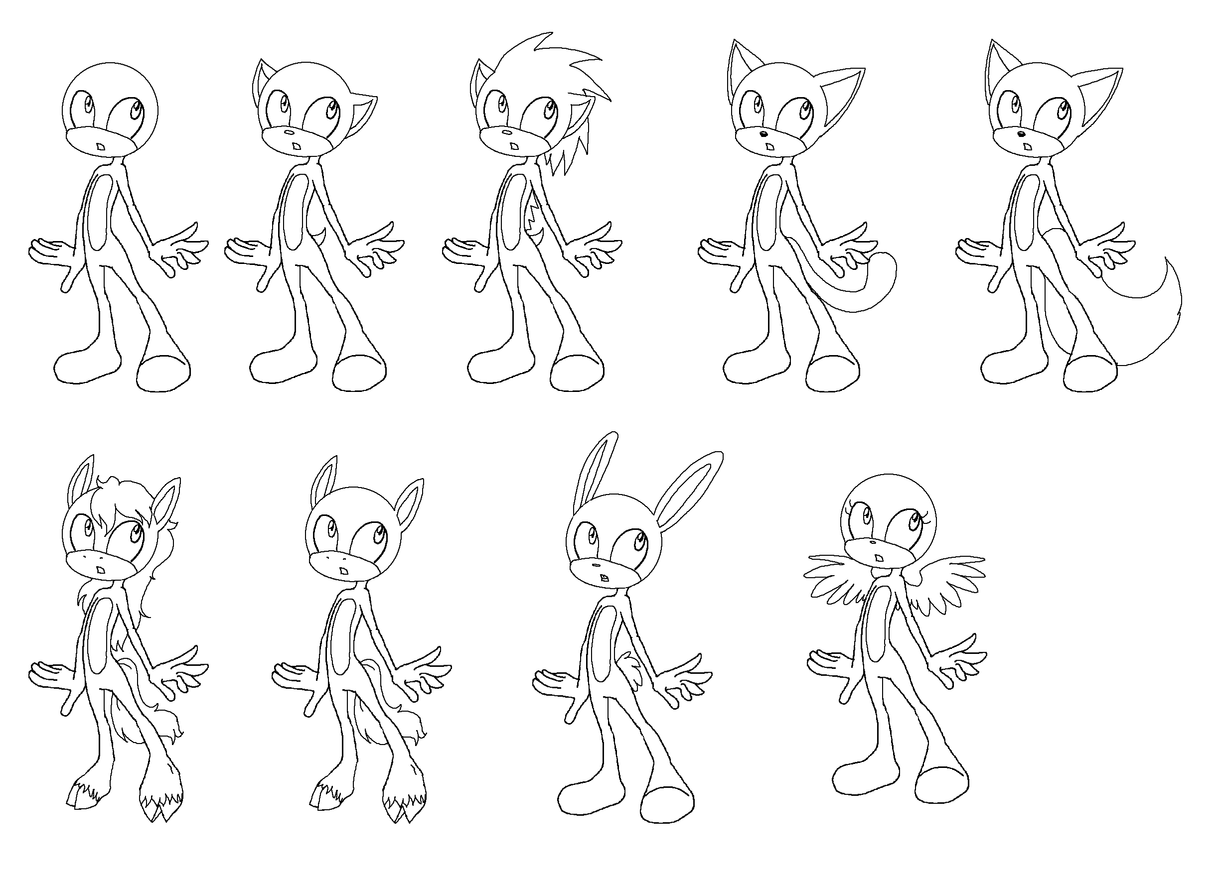Sonic Oc Base Rabbit F2U OLD Sonic OC Variety Base Set by Creators-Paradise on DeviantArt
