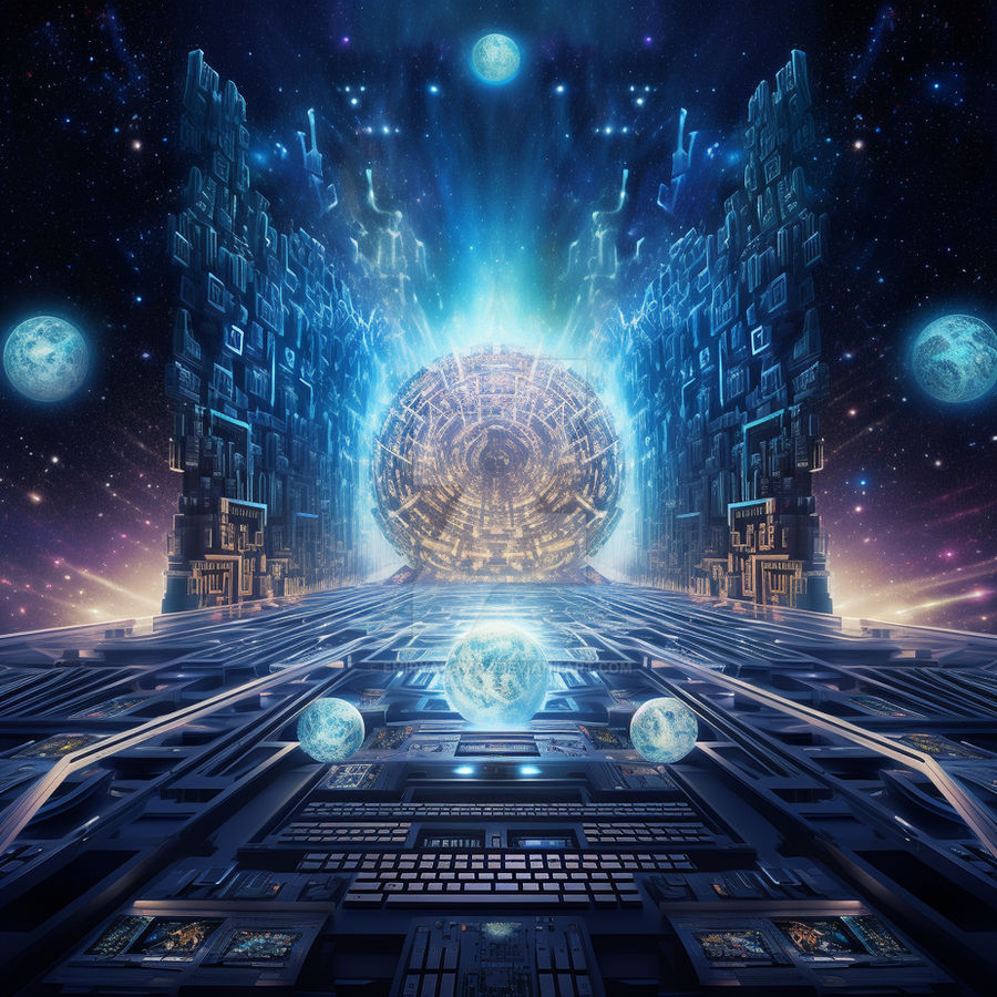 Divine Computer Divine Cyberspace: The Cosmic Computer by emiryakamoz on DeviantArt